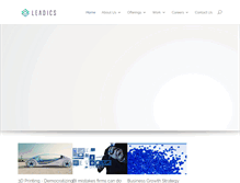 Tablet Screenshot of leadics.com